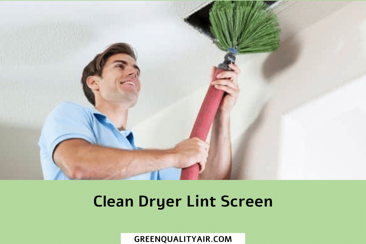 Clean Dryer Lint Screen Green Quality Air